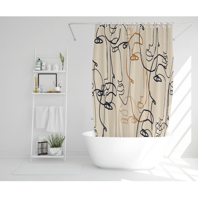 Elizabeta 13 Piece Polyester Shower Curtain Set