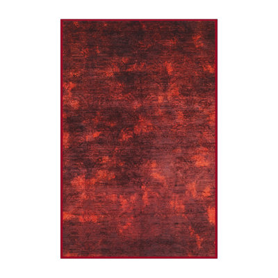 Tapis abstrait rouge