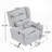 Power Recliner Chair Swivel,Upholstered 360° Swivel Recliner With 5 Star Base-1293525517