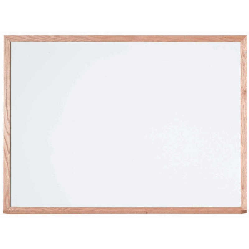 AARCO No Melamine Wood Whiteboard, 3' H x 4' L