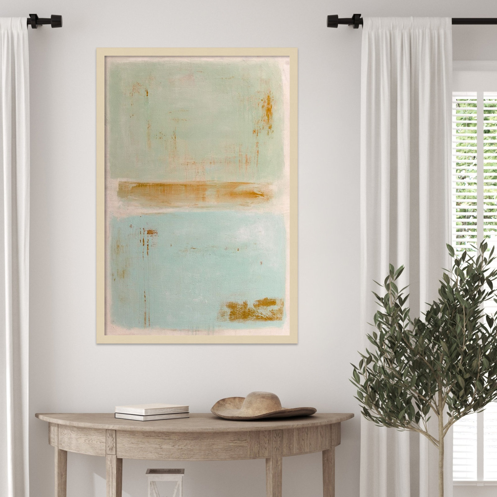 Soft Sided Print by Erin Ashley, Brown, 33" H x 23" W