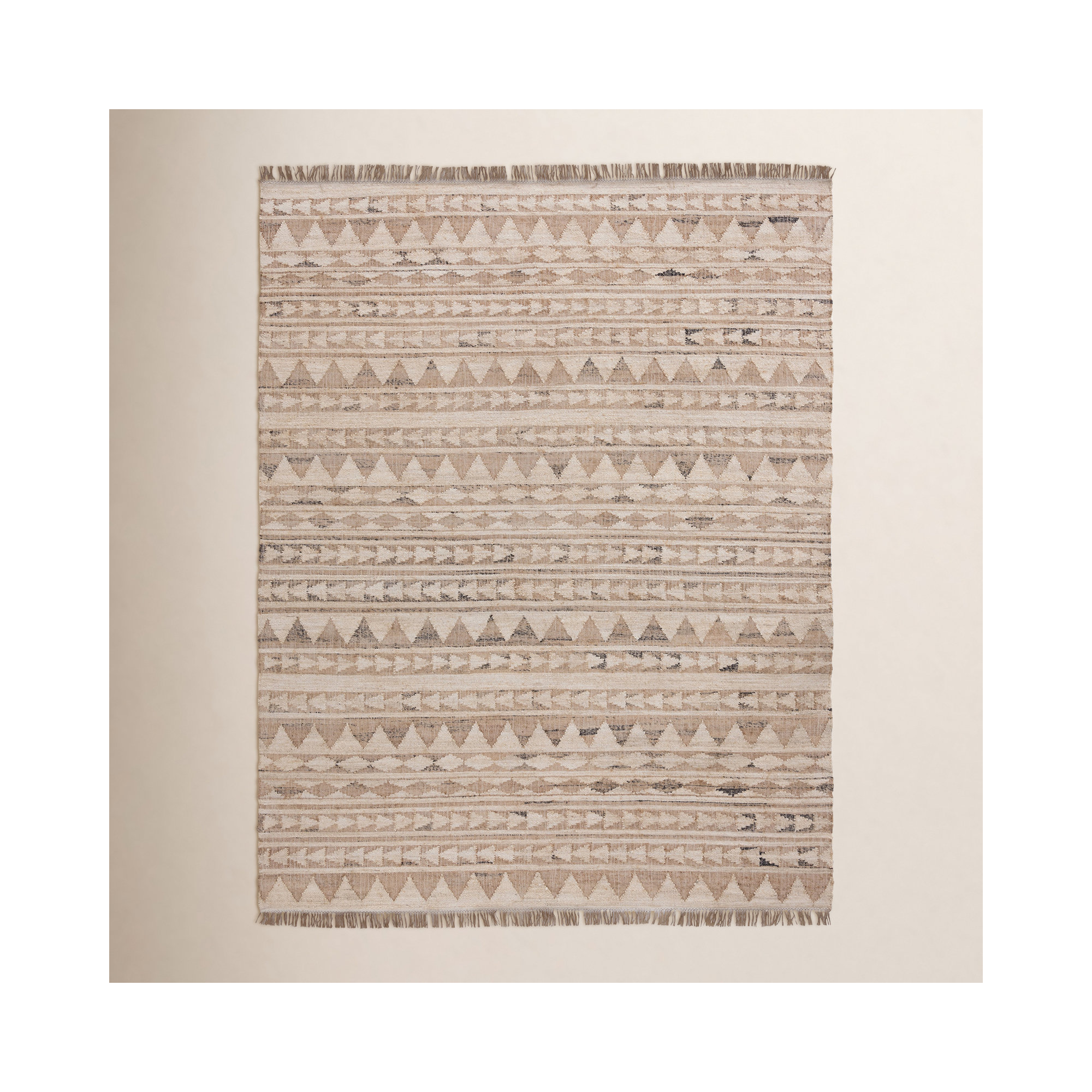Camille Handmade Light Brown/Beige Rug, Rectangle 8' x 10'