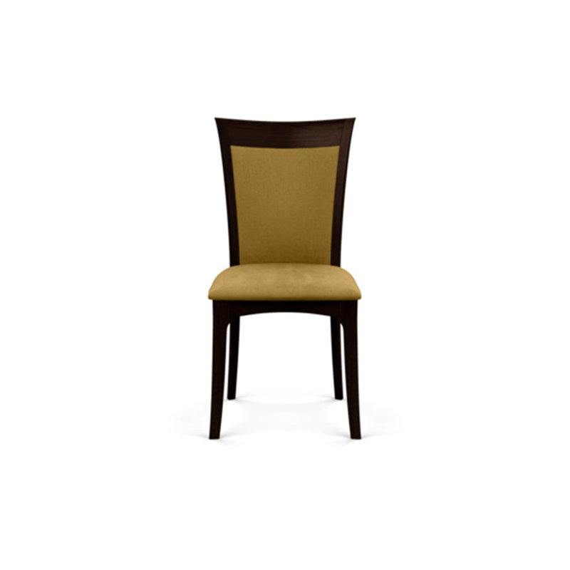 Morgan Leather Dining Chair, Smoke Cherry, Onyx Microsuede