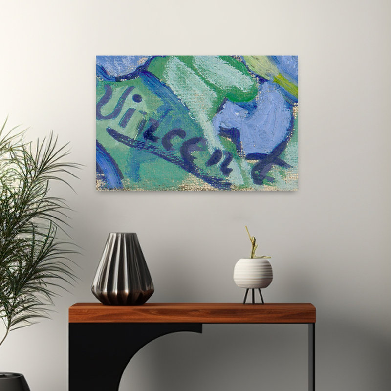 Irises, 1889 Abstract Contemporary Horse Wall Art Print by Vincent Van Gogh - Wrapped Canvas Print, 40.64cm H x 60.96cm W