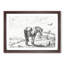 Horse in a Meadow by Jean Bernard - Picture Frame Drawing Print-55579149-55579148