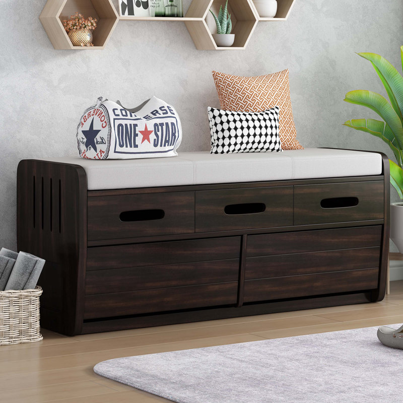 Banc de rangement pour chaussures, Espresso