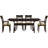 Sarah Solid Wood Top Four Leg Dining Set-16804974-16804983