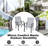 7-Piece Patio Textilene Dining Set With Umbrella Hole, Powder Coating-2132154909-2132154883-2132154882