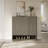 Cesiro 3 - Door Fluted Shoe Cabinet With Adjustable Shelves And Open - Bottom Access-2085682572