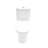 12 - Inch Rough In, One Piece Toilet Of Ceramic, 1.22/1.6 , Dual Flush, Soft Closing Seat, 800g Map, Quiet Operation, Effortless Hygiene, Skirted Design, Quick Release Ceramic For Bathroom Use,