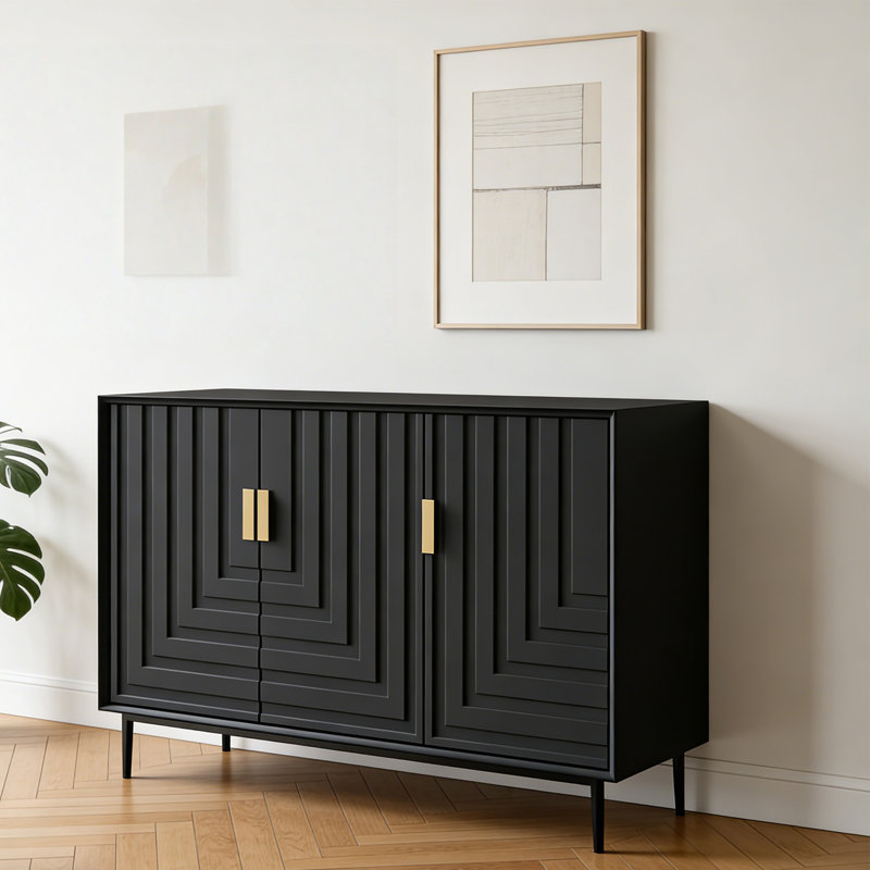 Armoire latérale italienne minimaliste