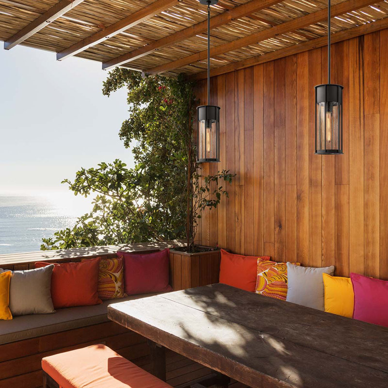 Arvel Outdoor Pendant, Black