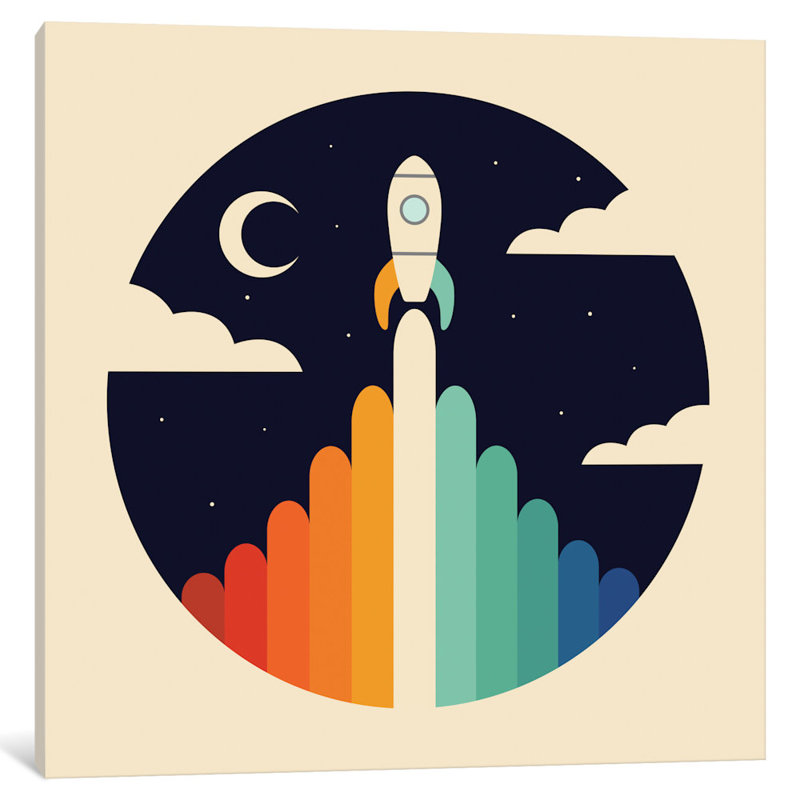 « Up »-impression sur toile, H 26 po x l 26 po x P 1,5 po, Toile