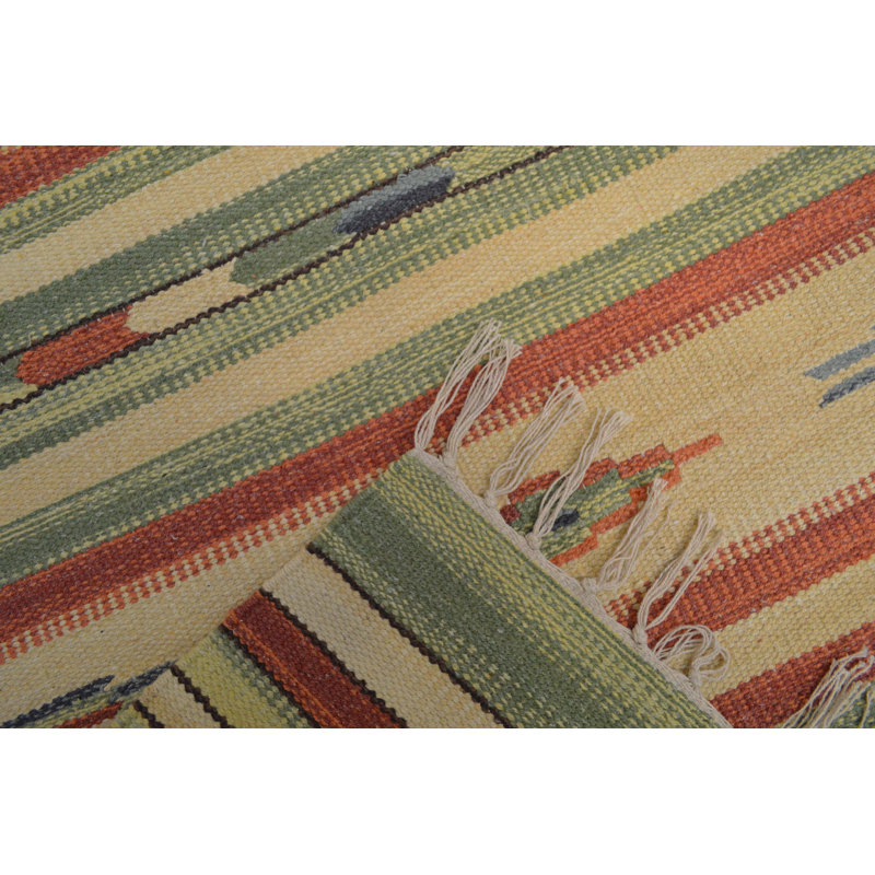 Country Southwestern Cotton Hand Woven Area Rug, Rectangle 60 x 90cm