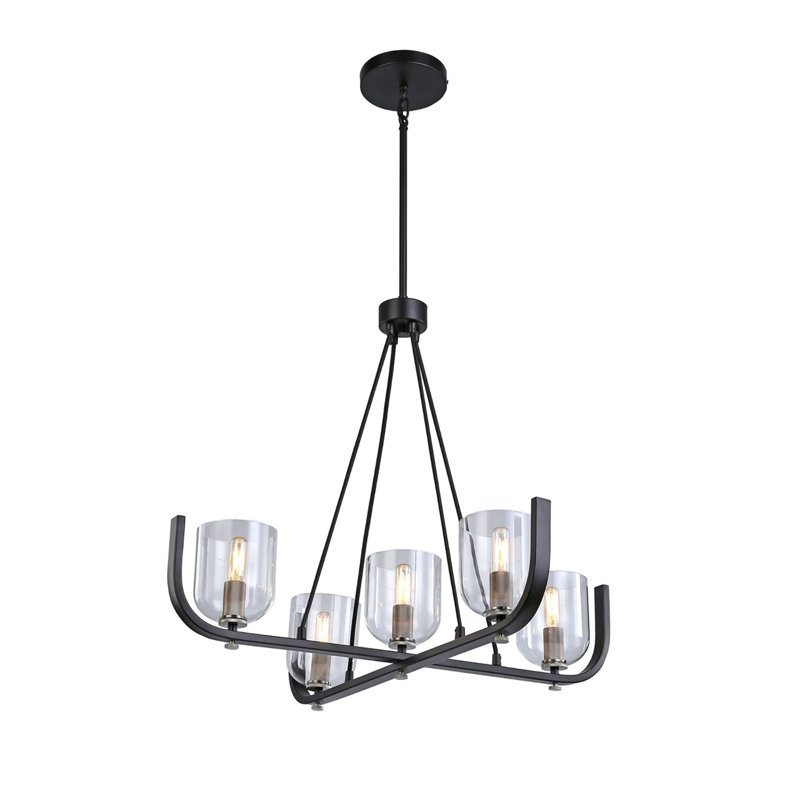 Lustre Cheshire, Noir / nickel