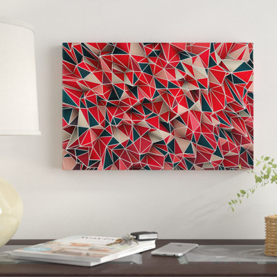 «Kaos Red», impression sur toile