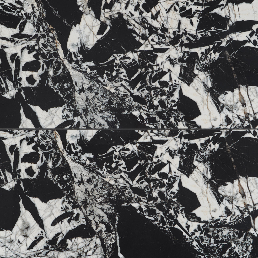 Kasama 29" x 58" Polished Porcelain Marble Look Floor and Wall Tile (11.78 Sq. Ft. / Case) Bond Tile