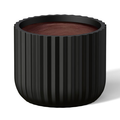 Medium Concrete Round Planter / Pot With Drainage Holes