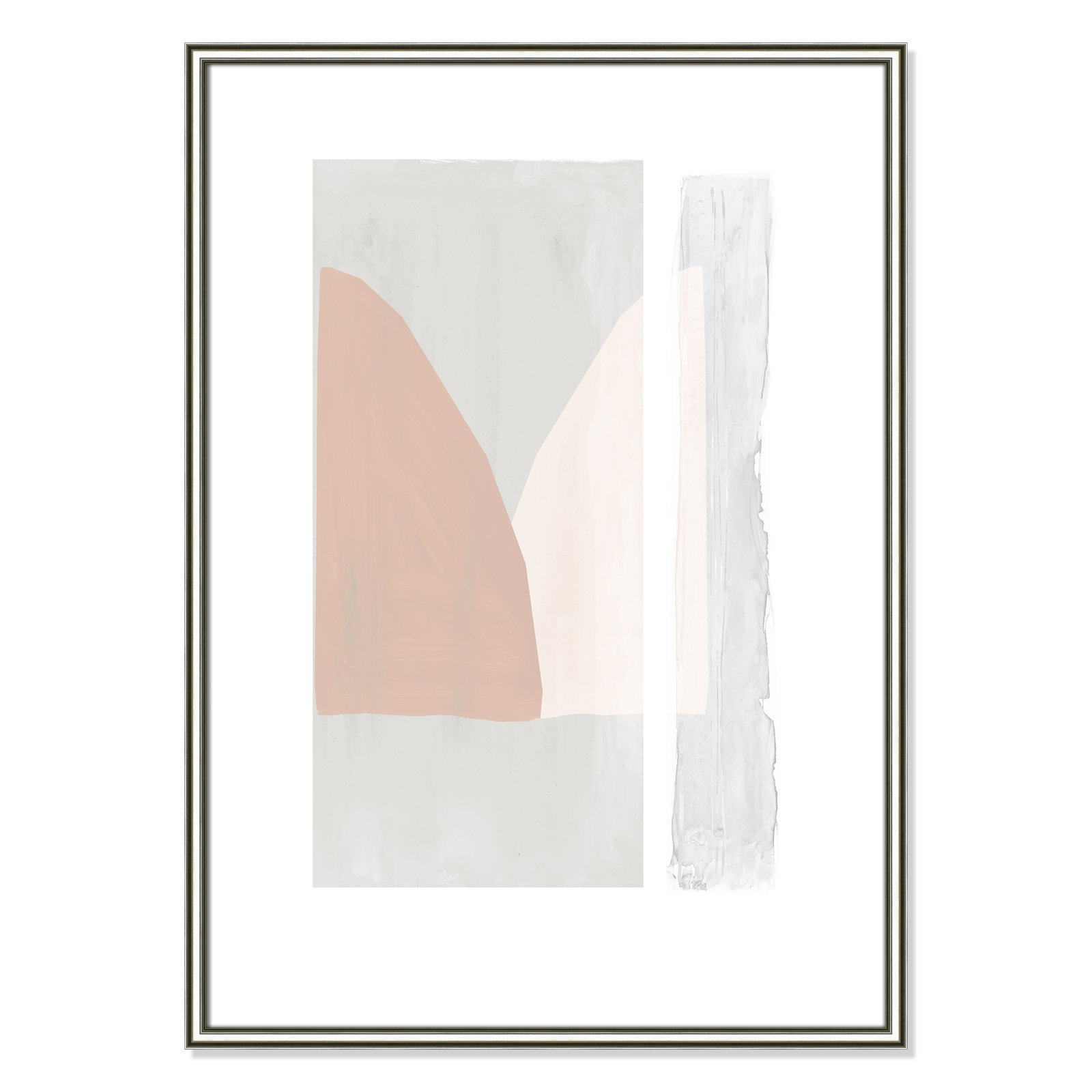 Soft and Light - Painting Print, Silver Framed Paper, 35.5" H x 25.5" W x 0.88" D