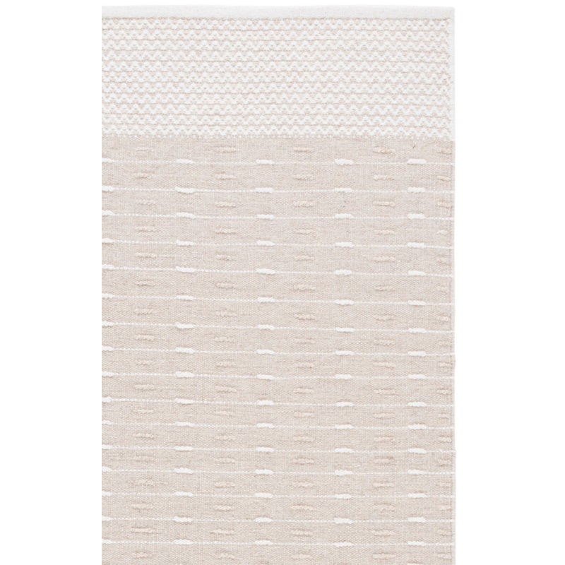 Tapis beige / ivoire en laine / coton tissé à la main 9625 Martha Stewart, Rectangle de 5 pi x 8 pi