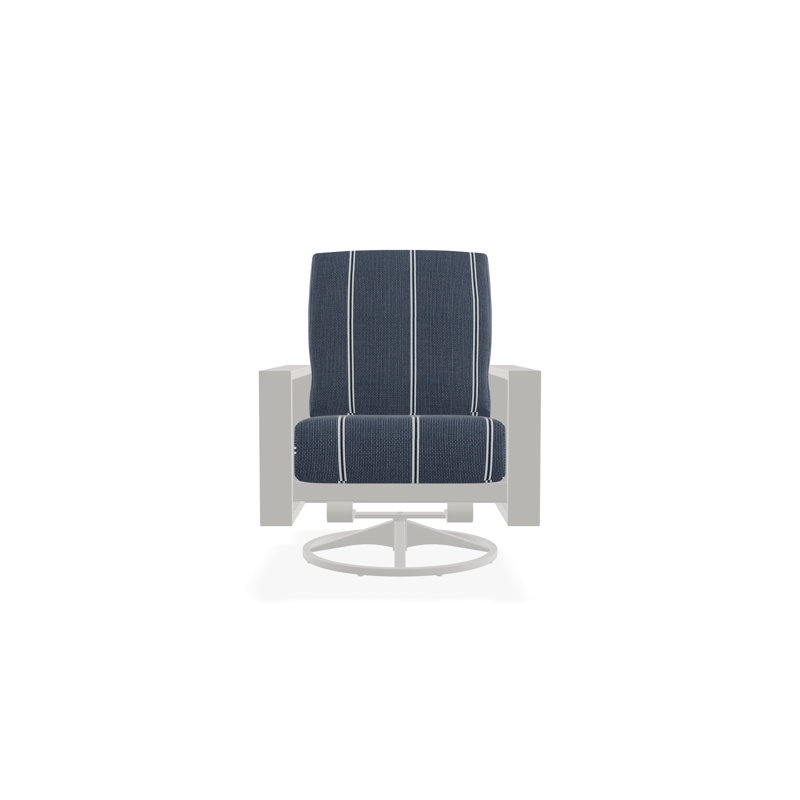 Larssen Deep Seating Cushion Swivel Rocker, Snow, Equal Ink
