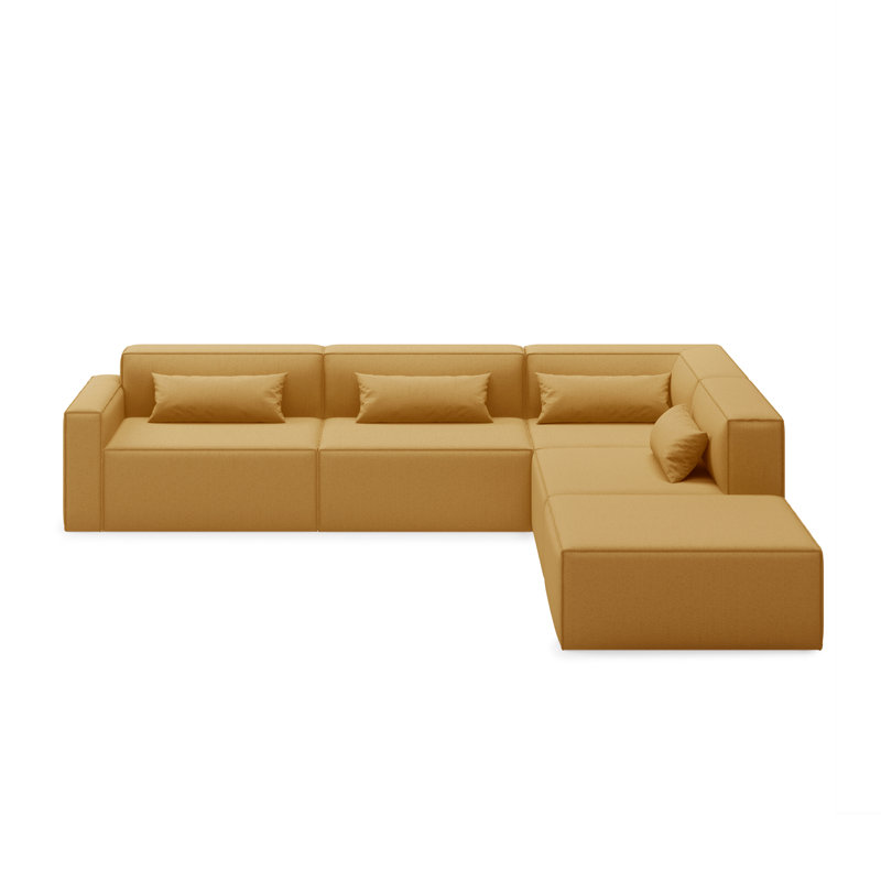 Mix Modular 5-Piece Sectional, Mowat Ferro Polyester, Right Hand Facing