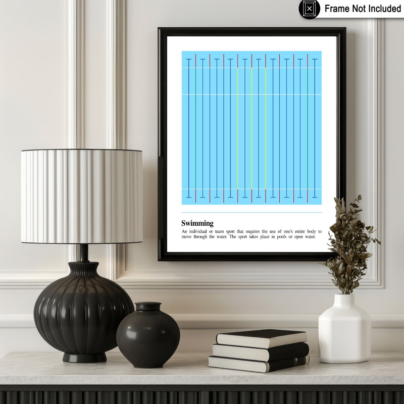Natation définition, Unframed, Poster, 18"H x 24"W