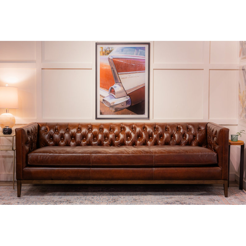 Clara Sofa in Ambassador Ocean, Linden Chocolate 