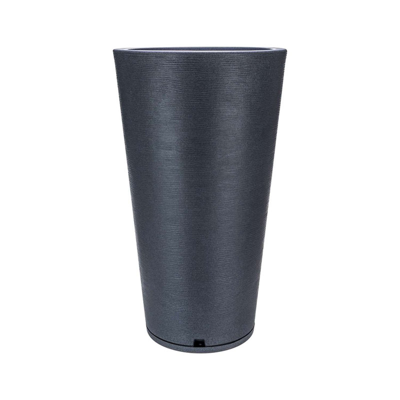Genebra Pot Planter, Dark Gray, 31.5" H x 18.11" W x 18.11" D
