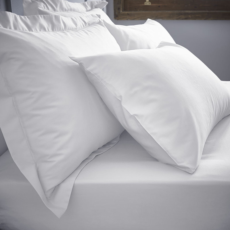 Zelda 100% Cotton Percale Fitted Sheet, Single (3'), White