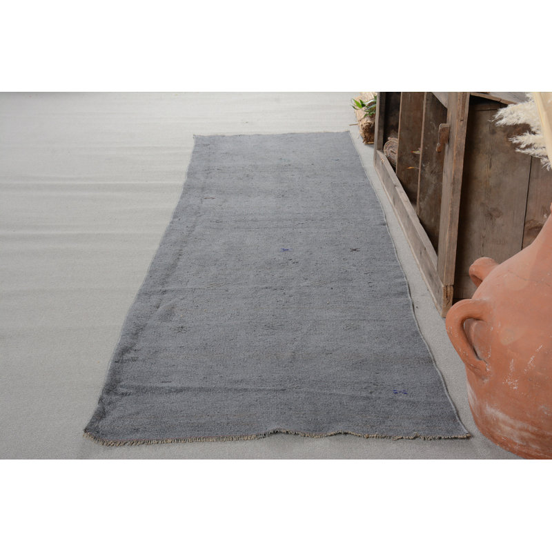 Tapis modernes, tapis froid bronze, tapis turcs, tapis tissé à plat, tapis rétro, tapis de couloir 2,7 x 10,1 pi