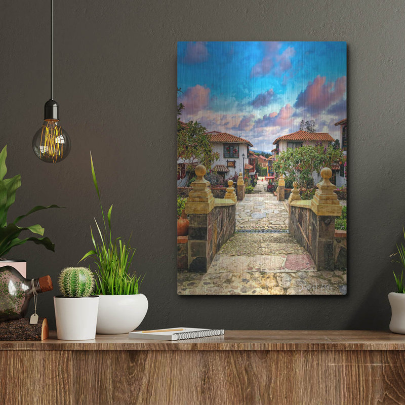  «Bienvenido» par Dante Plata, art mural en métal, 12 po x 16 po, H 16 po x l 12 po