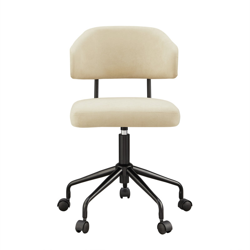 Tessa Swivel Office Chair, Beige