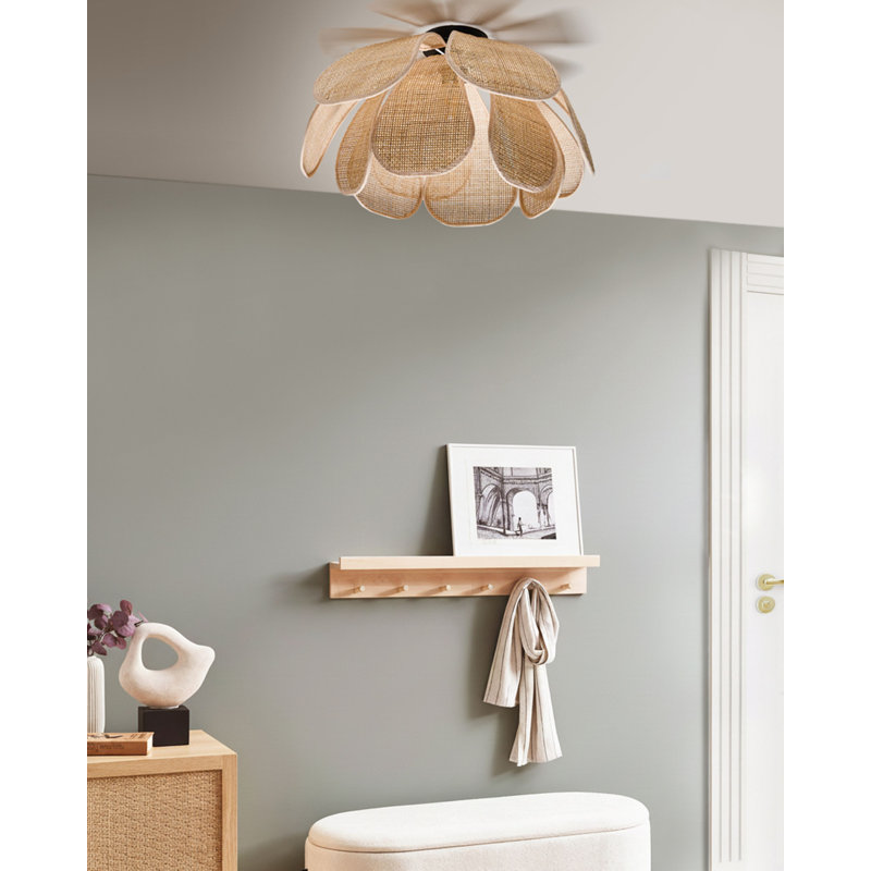 Rattan Flush Mount