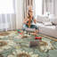 Tapis floral Fillender Tapis lavable antidérapant à fleurs colorées pour le salon-106548323