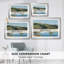 Paysage de lac avec des fleurs blanches - Inconnu (monogramme EK / AKK) - reproduction encadrée avec passe-partout et verre - 1899-499945916-499945919-499945923