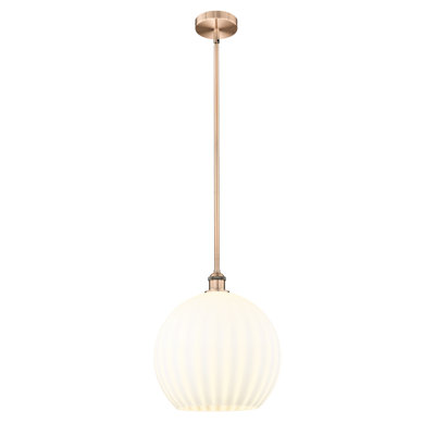 Edison Venetian 1 Light Stem Hung Pendant-616-G1217