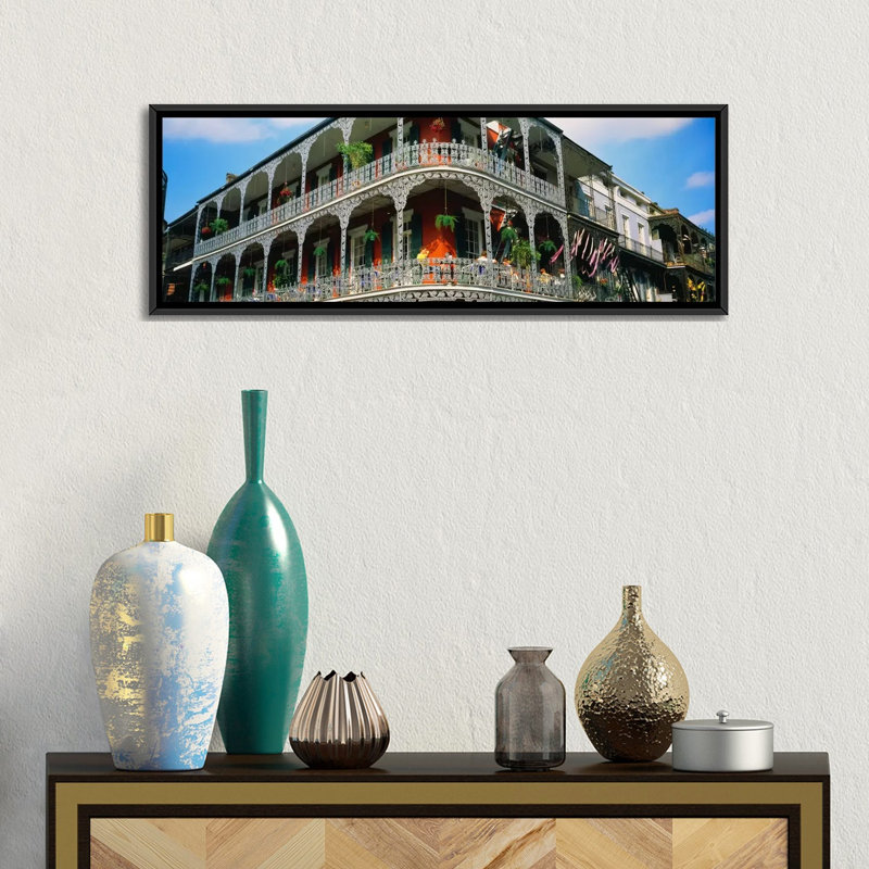 «French Quarter New Orleans Los Angeles», reproduction de photo sur toile, H 12 po x l 36 po x P 1,5 po