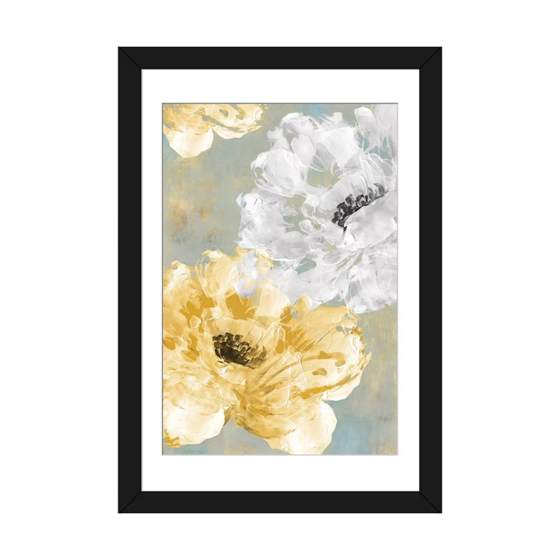 « neutral contrast i », impression sur toile, Papier d'art encadré noir, H 24 po x l 16 po x P 1 po, Blanc