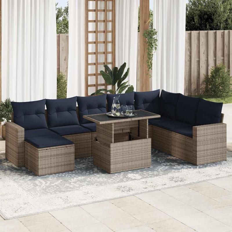 62cm Wide Patio Sofa with Cushions