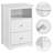 Anitrea 2-Drawer Wooden Nightstand with Open Shelf-1981874