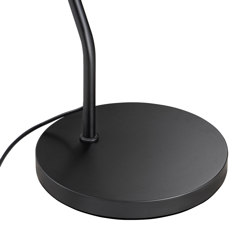 Lampe sur pied arquée 69 po en rotin avec télécommande 69 po, ampoule incluse