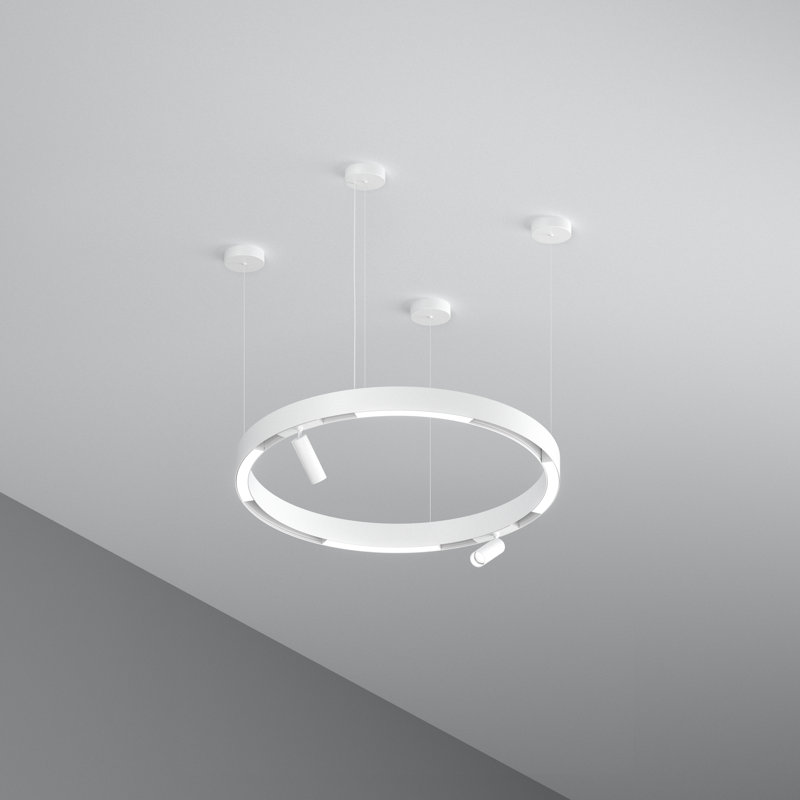 6 - Light LED Geometric Pendant
