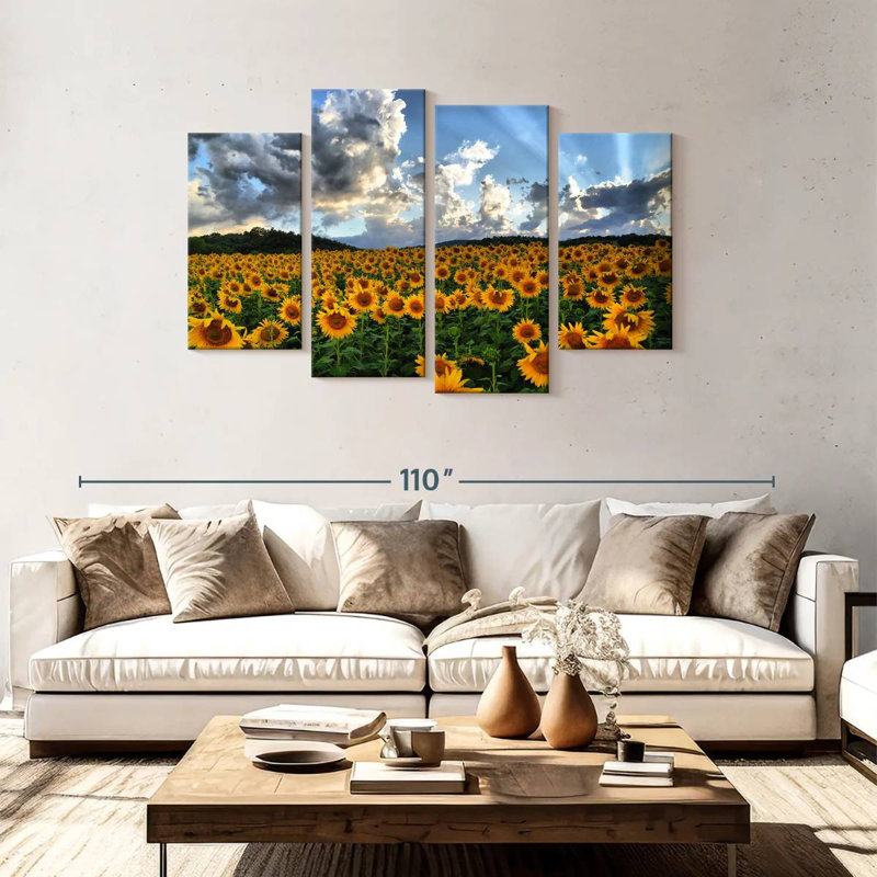 Alvord Tuscan Sunflower Field, 48"H x 75"W