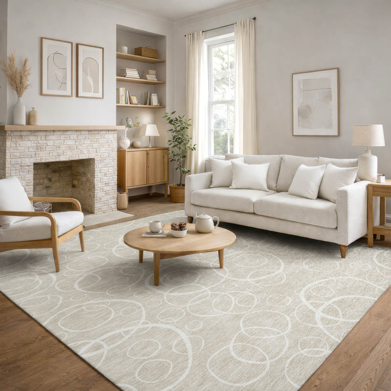 Tapis lavable à la machine de qualité supérieure Mayfield AMF2407, Beige, 3 pi x 5 pi
