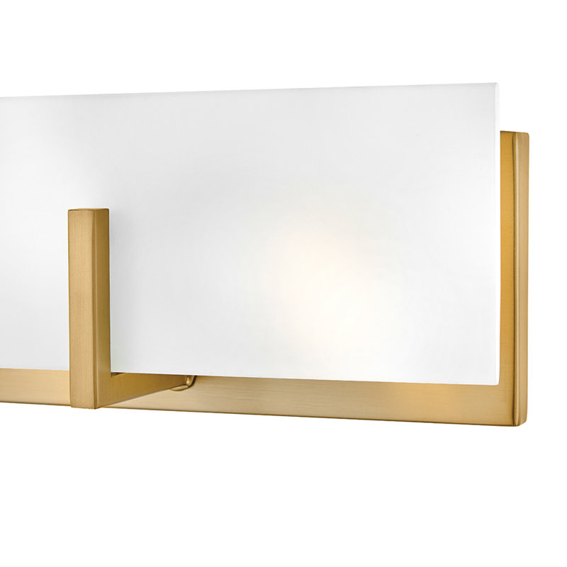 Meuble-lavabo moyen à quatre lumières Halbert, Doré