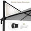 Parasol de patio extérieur carré douillet 10 pi Gentle Chic-85856851