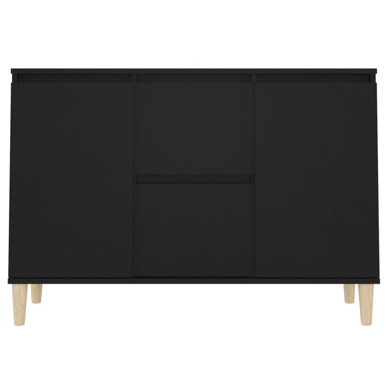SkeltinCleveland Sideboard 101x35x70 cm Engineered Wood, Black