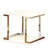 Chic White End Table With Frame And Open Storage Shelf Contemporary Rectangular In