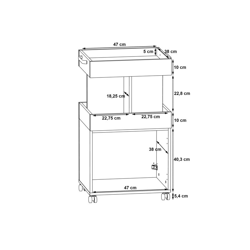 Crannell 50.2cm Mini Bar